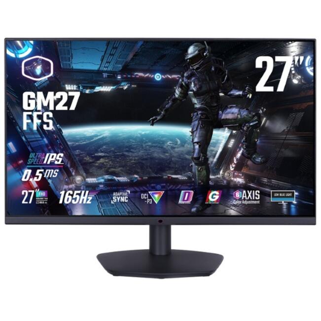 Monitor Gamer 27" (Plano) - Cooler Master GM27-FFS - Full HD (1920x1080) - 1 ms - 165 Hz - IPS (CMI-GM27-FFS)