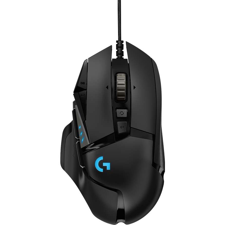 Mouse Gamer - Logitech G502 Hero - 16000 dpi - 11 botones - USB - Black (910-005550)