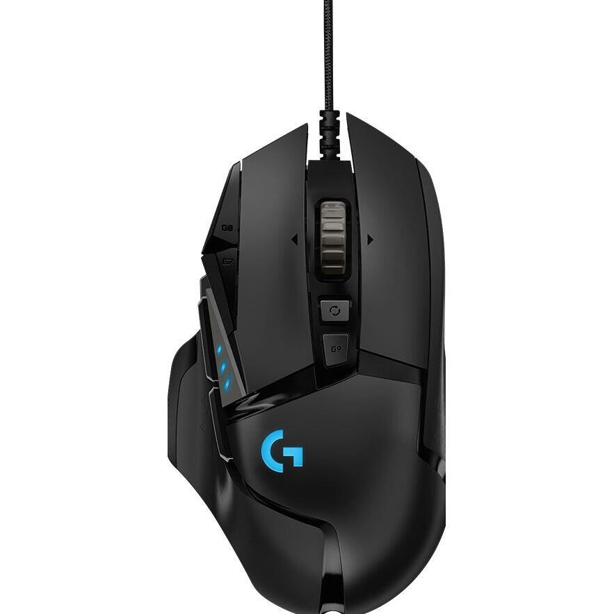 Mouse Gamer - Logitech G502 Hero - 16000 dpi - 11 botones - USB - Black (910-005550)