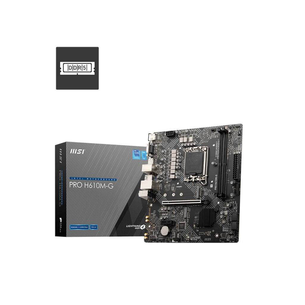 MSI - Motherboard - Pro H610M-G WiFi DDR5 Bulk