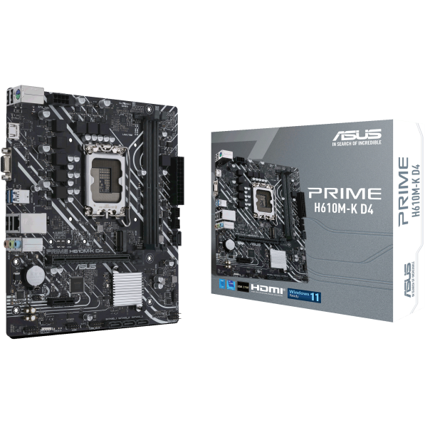 PLACA MADRE ASUS PRIME H610M-K D4 - Socket LGA1700