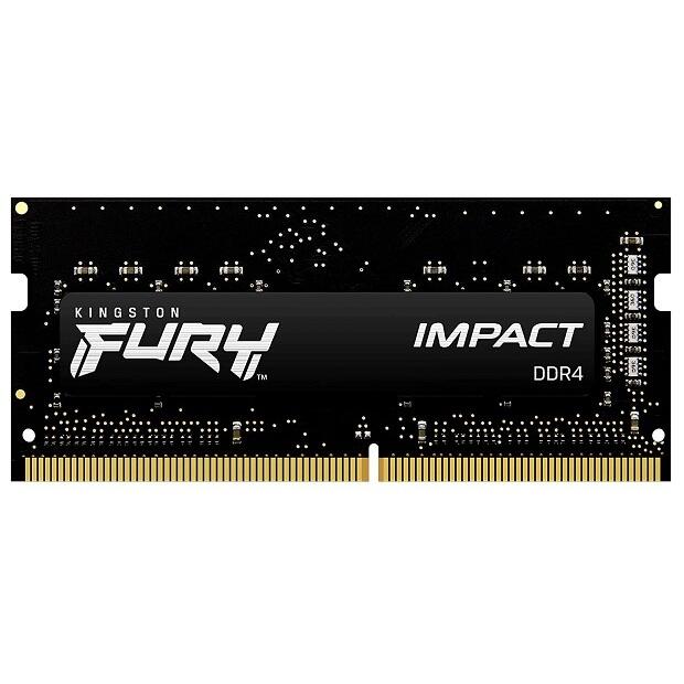 Memoria RAM para Notebook DDR4 8GB 3200MHz Kingston Fury Impact, CL20, SO-DIMM, Non-ECC, 1.2V