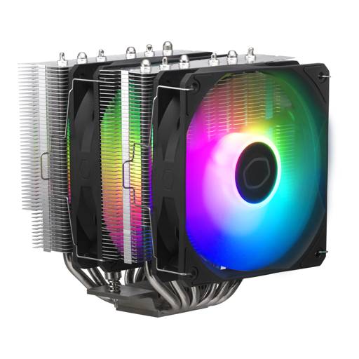 Disipador de CPU Cooler Master Hyper 620S, ARGB, 6 Heatpipes, 2 Ventiladores