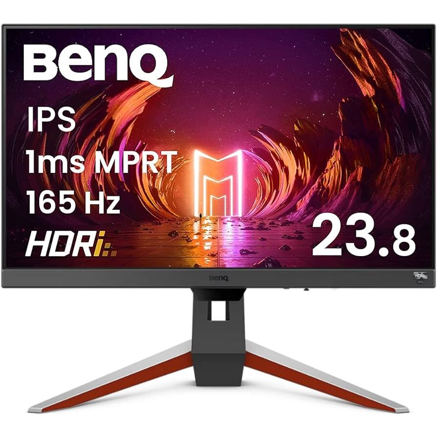 Monitor Gamer BENQ MOBIUZ EX240N de 23.8“ (VA, Full HD, 165Hz, 1ms, HDR10, D-Port+HDMI, FreeSync, Vesa)