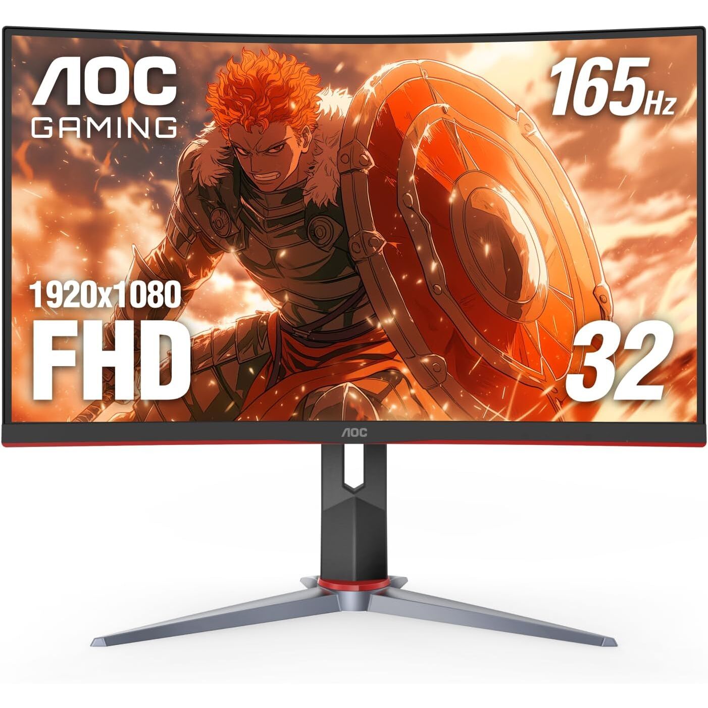 Monitor Gamer AOC Curvo 1500R Gaming 32" C32G2E 1920X1080 165HZ FHH 1 MS DP-VGA-HDMI