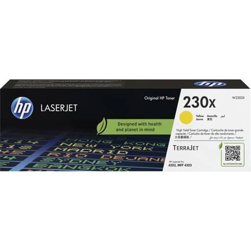 HP 230X - Amarillo - original - LaserJet - cartucho de tóner (W2302X) - para Color LaserJet Pro 4201, 4202, 4203, MFP 4301, MFP 4302, MFP 4303