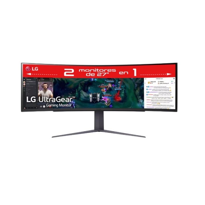 Mointor Gamer Curvo LG UltraGear 49GR85DC-B, VA, 5120x1440, 1ms, 240Hz, HDMIx2, DPx1, AMD FreeSync