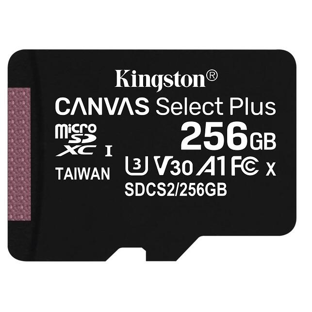 Kingston - Flash memory card - microSDHC - 256 GB - Canvas Select Plus