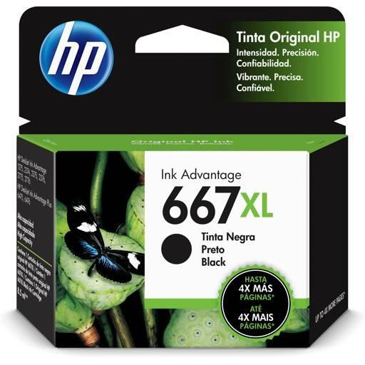 HP - 667XL - Ink cartridge - Black - 3YM81AL