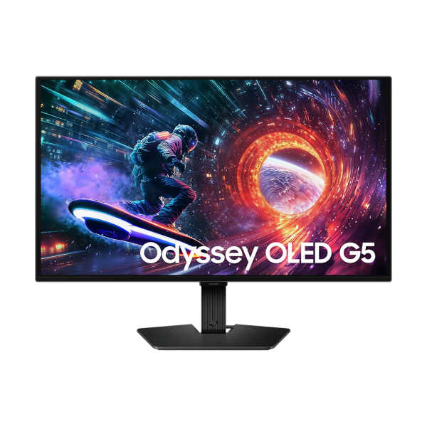 Monitor Gamer Plano Samsung Odyssey G5 27" QHD OLED 180Hz 0.03ms HDMI, DP, FreeSync G-SYNC HDR10