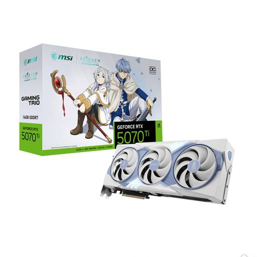 Tarjeta de Video MSI GeForce RTX 5070 Ti FRIEREN Edition OC, 16GB GDDR7, 256-bit, PCIe 5.0