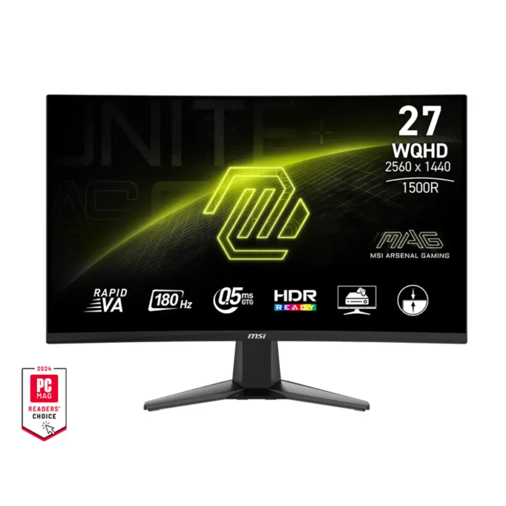 Monitor Gamer MSI MAG 27CQ6F, 27″ Curvo 180Hz, VA, WQHD, 0.5ms