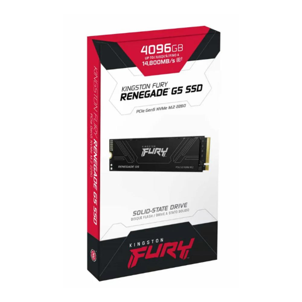 Unidad SSD Kingston FURY Renegade G5 4TB, M.2 2280, PCIe 5.0 NVMe
