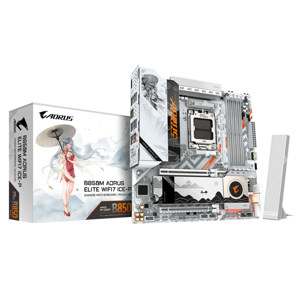 Placa Madre Gigabyte B850M AORUS ELITE WIFI7 ICE-P AM5