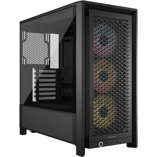 Gabinete Gamer Corsair FRAME 4000D RS ARGB, Vidrio Templado, 3x120 ARGB, E-ATX, Color Negro
