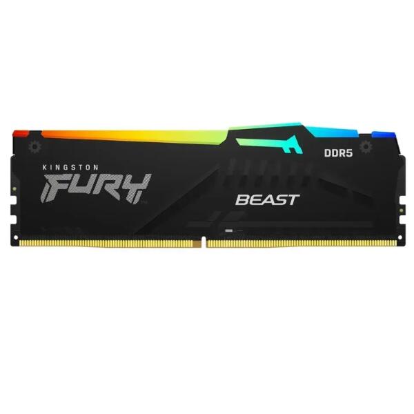 Memoria RAM 16GB 5200MT/s DDR5 CL40 DIMM FURY Beast RGB XMP