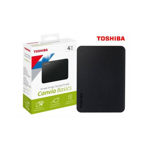 Disco Duro HDD 4TB Externo TOSHIBA Canvio Basics 2.5″ USB 3.0, Negro