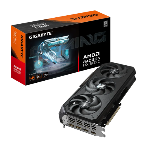 Tarjeta de Video AMD GIGABYTE Radeon RX 9070 GAMING OC 16G, GDDR6 16GB, 256 bit, PCI-e 5.0