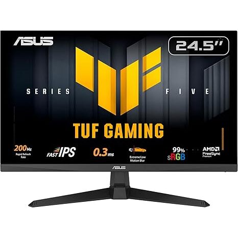 Monitor Gamer ASUS TUF Gaming VG259Q5A, 24.5" Full HD, Panel IPS, 200Hz, 0.3ms, G-Sync Compatible