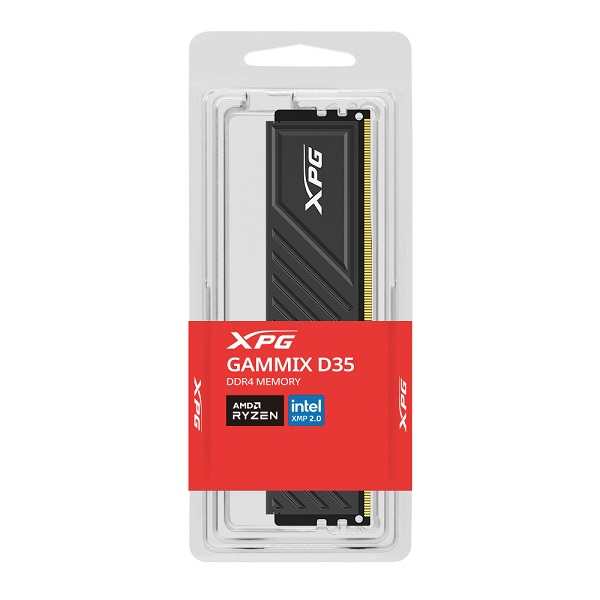 Memoria RAM DDR4 16GB 3200MT/s XPG Gammix D35, CL16, DIMM, 1.35V, Black