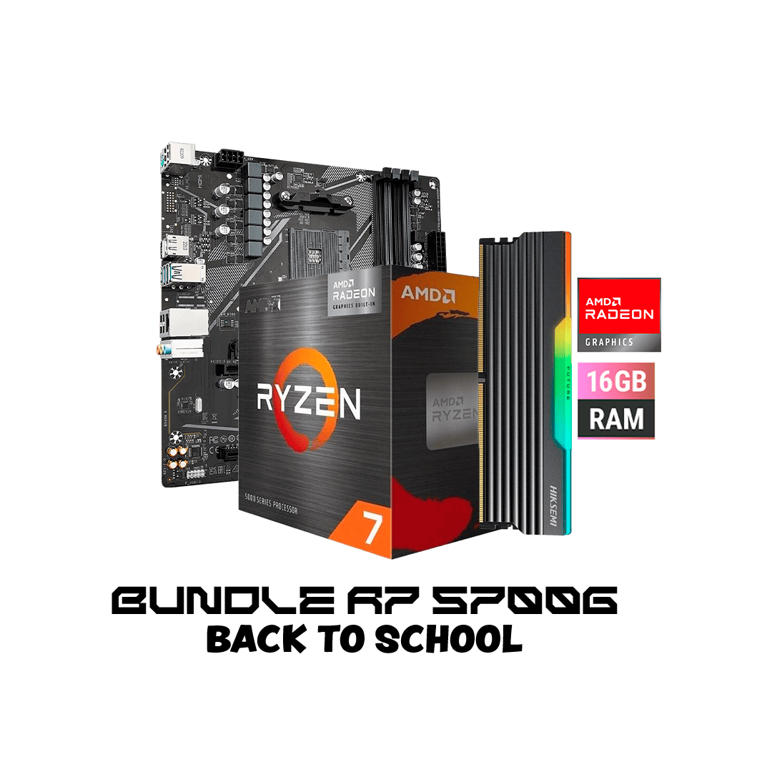 KIT Procesador AMD Ryzen 7 5700G + Placa Madre Gigabyte B550M K + Memoria Ram UDIMM DDR4 3200 MHZ 16GB RGB