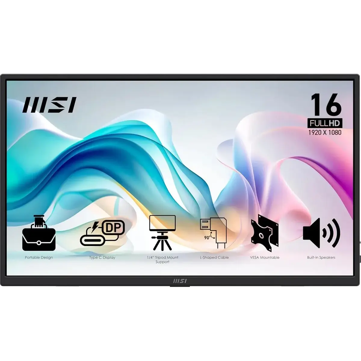Monitor Portatil Msi Pro Mp165 E6 15.6 Ips Fhd 60hz Hdmi