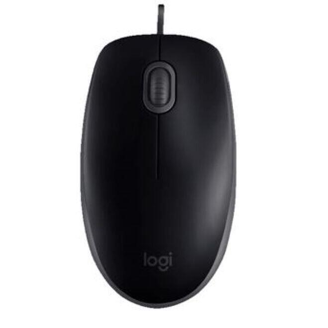 Mouse Logitech M110 SILENT, Tamaño Normal, Confortable, Wired, Click Silencioso, Black
