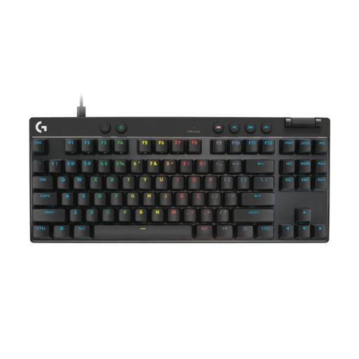 Teclado Gamer Logitech G PRO X TKL RAPID, Mecánico, Ingles, Switch Magnético analógico, RGB, Negro