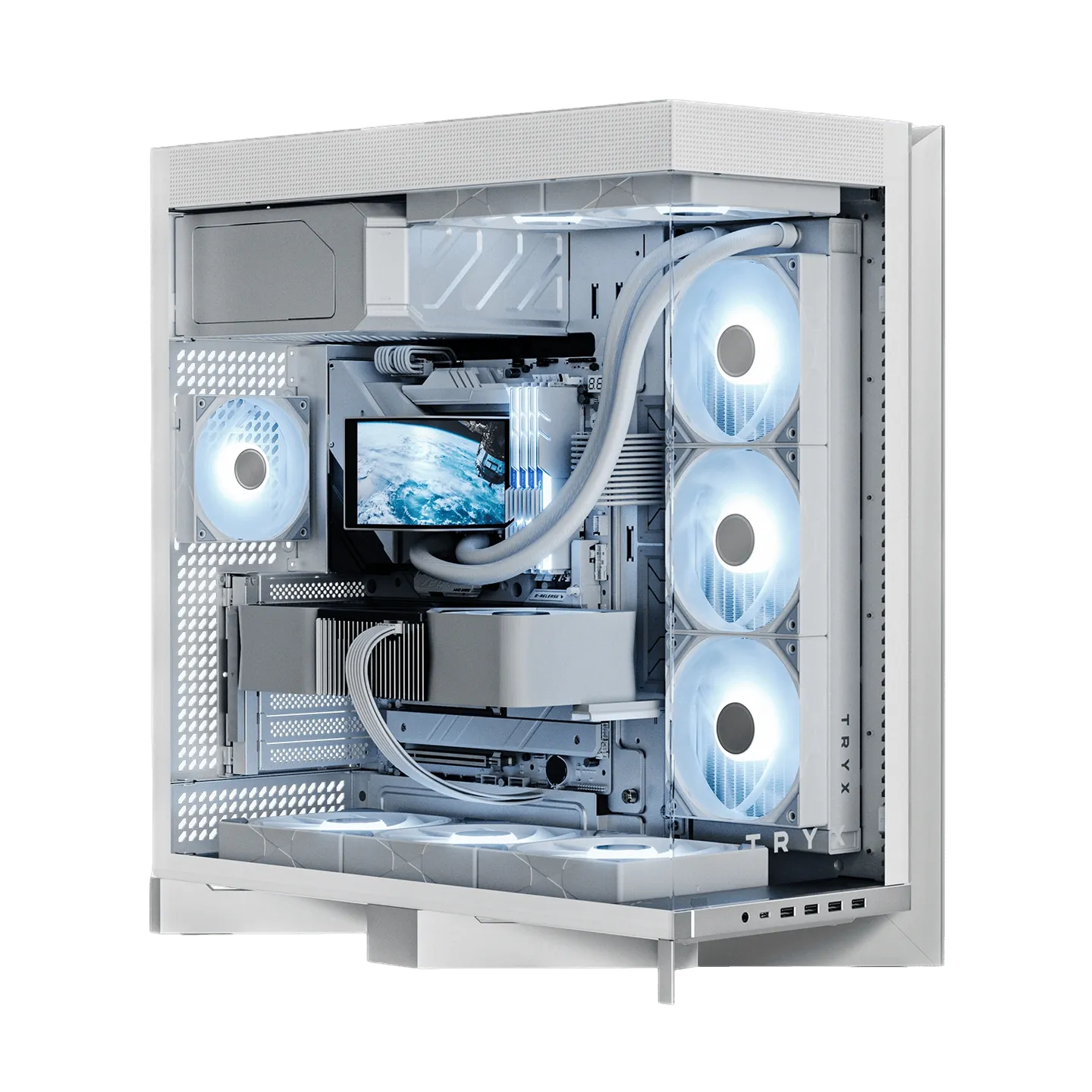 Gabinete Premium TRYX LUCA L70 Mid Tower E-ATX Blanco