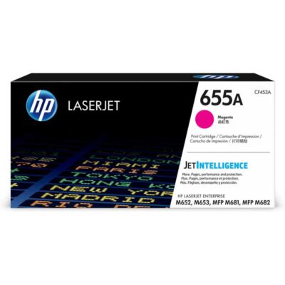 HP 655A - Magenta - original - LaserJet - cartucho de tóner (CF453A) - para Color LaserJet Managed Flow MFP M681; LaserJet Enterprise Flow MFP M681, MFP M682