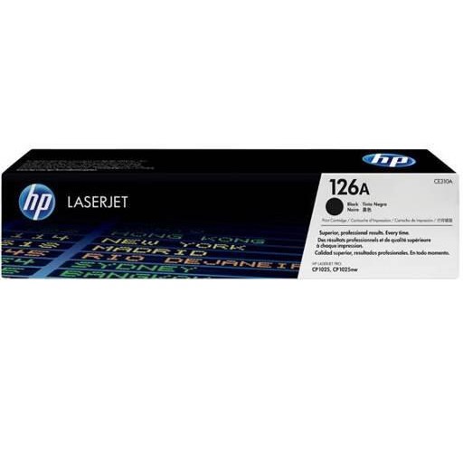 HP 126A - Negro - original - LaserJet - cartucho de tóner (CE310A) - para Color LaserJet Pro CP1025; LaserJet Pro MFP M175; TopShot LaserJet Pro M275