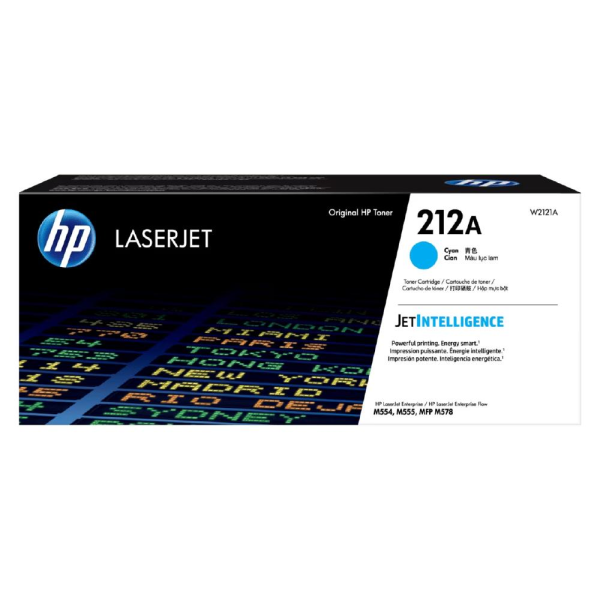 HP 212A - Cián - original - LaserJet - cartucho de tóner (W2121A) - para Color LaserJet Enterprise MFP M578; LaserJet Enterprise Flow MFP M578