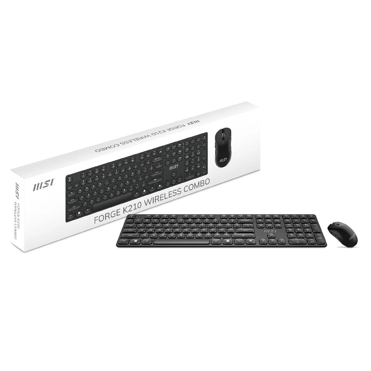 Teclado y Mouse Inalámbrico MSI FORGE K210 W COMBO LS