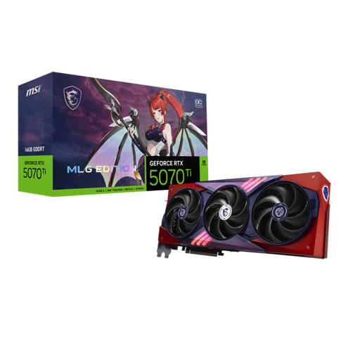 Tarjeta de Video MSI Nvidia GeForce RTX 5070 Ti MLG OC, 16GB GDDR7, 256-bit, PCI-e 5.0