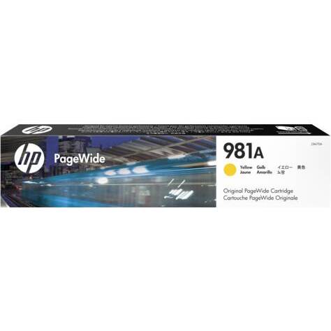 HP 981A - 69 ml - amarillo - original - PageWide - cartucho de tinta - para PageWide Enterprise Color MFP 586; PageWide Managed Color E55650