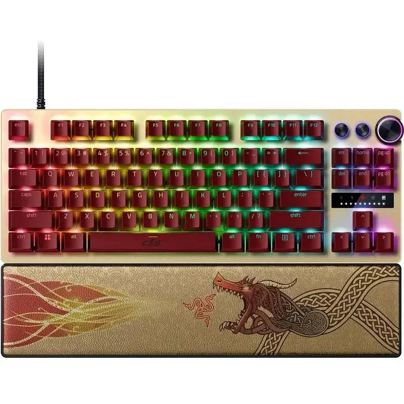 Teclado Gamer Razer Huntsman V3 Pro TKL Counter-Strike 2, Switch Analog-Optical Gen 2, Inglés