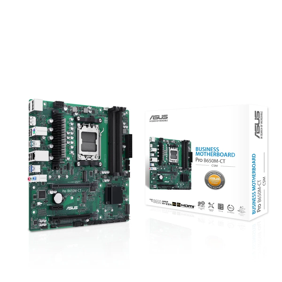 Placa Madre ASUS PRO B650M-CT-CSM AMD AM5 micro ATX