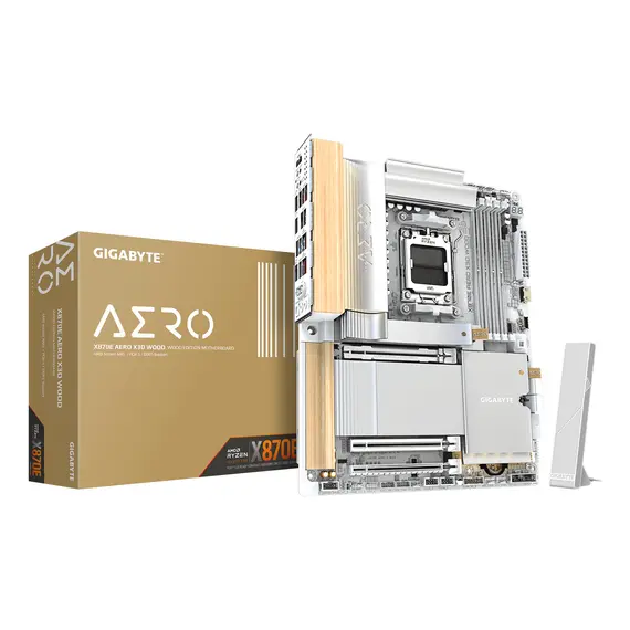 Placa Madre Gigabyte X870E AERO X WOOD 