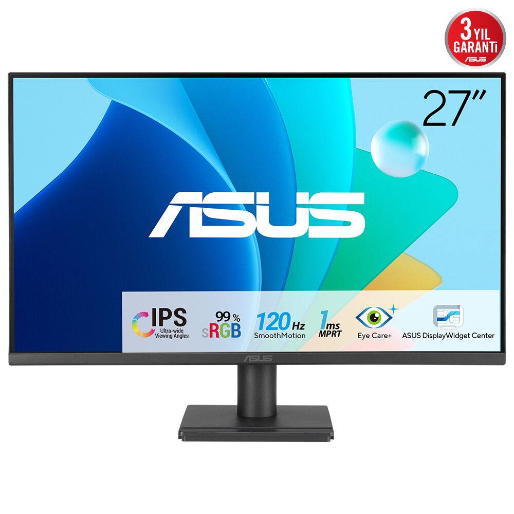 Monitor Plano ASUS VA279HG 27 Full HD IPS 120Hz 1ms HDMI VGA