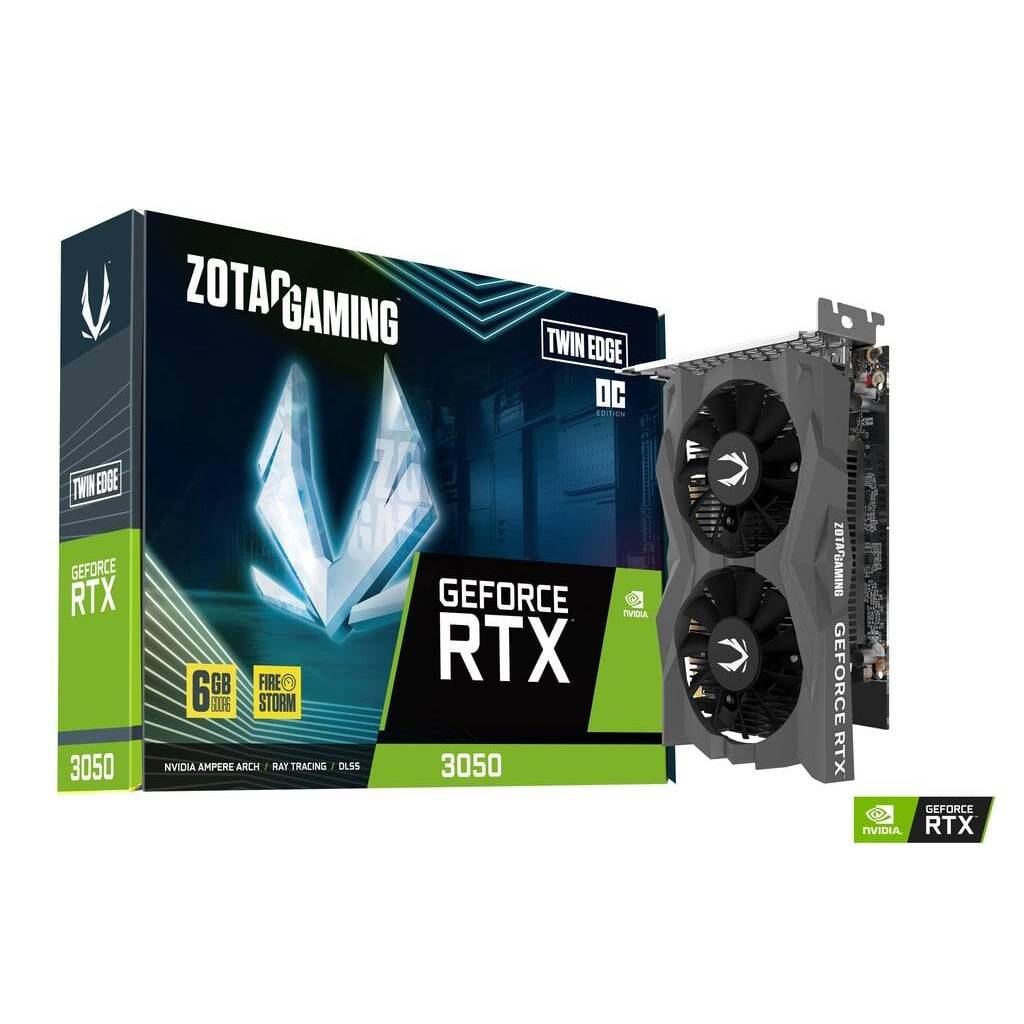 Tarjeta de Video ZOTAC GAMING Nvidia GeForce RTX 3050 Twin Edge OC 6GB GDDR6 96-bit