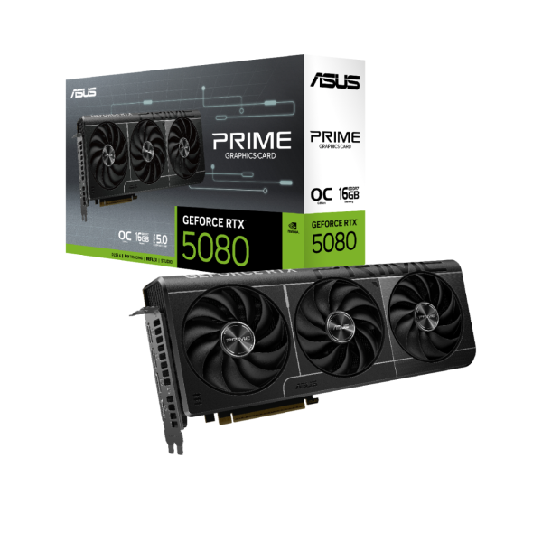 Tarjeta de Video ASUS PRIME NVIDIA GeForce RTX 5080 OC, 16GB GDDR7, 256-bit, PCIe 5.0