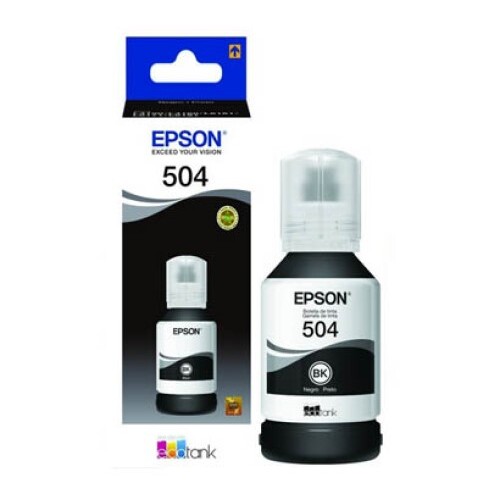 Epson 504 - 127 ml - negro - original - recarga de tinta - para EcoTank L4150, L4160, L4260, L6161, L6171, L6191, L6270; EcoTank ITS L4150, L4160