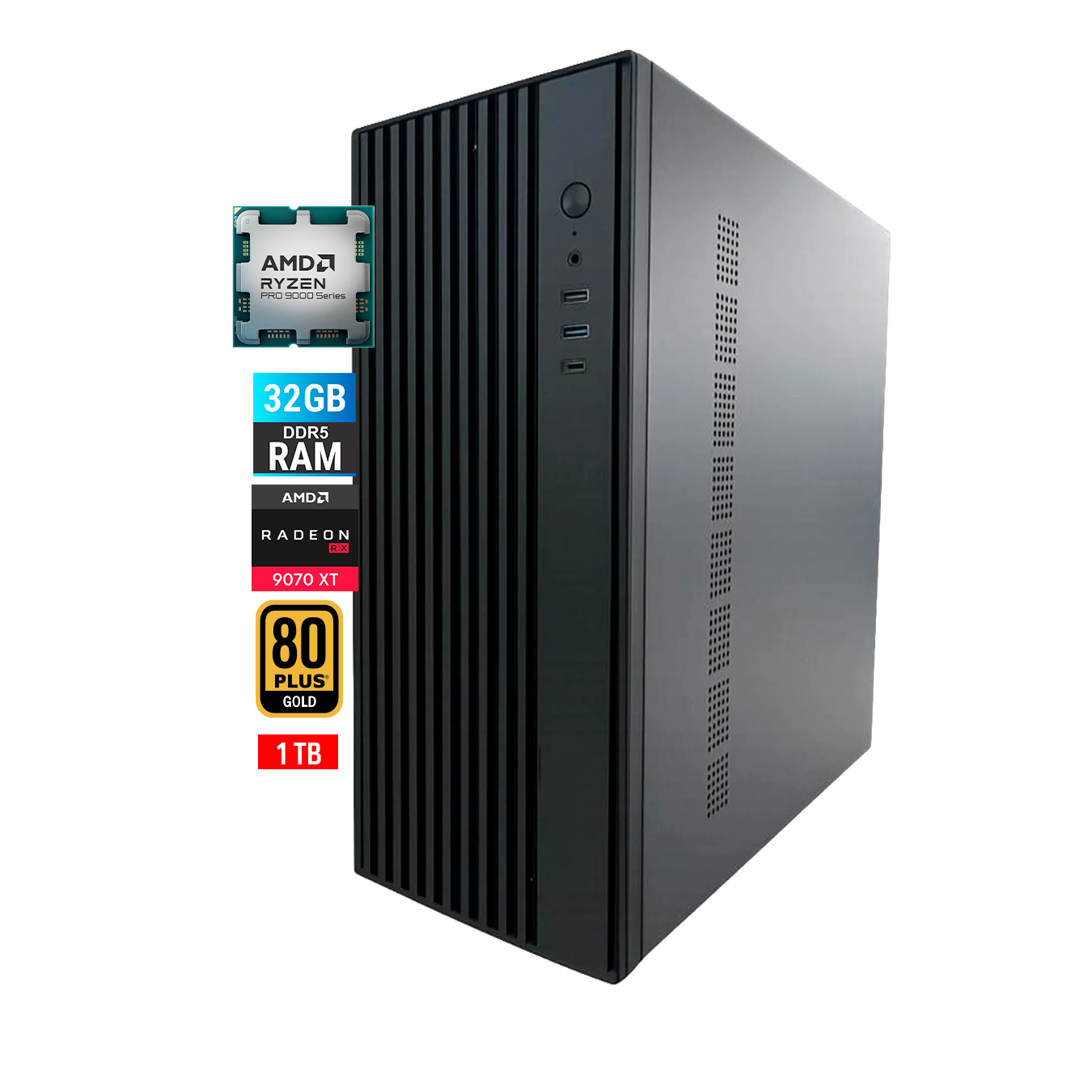 PC Armado PRO | Ryzen 9 Pro - RX 9070 XT - 32GB de RAM