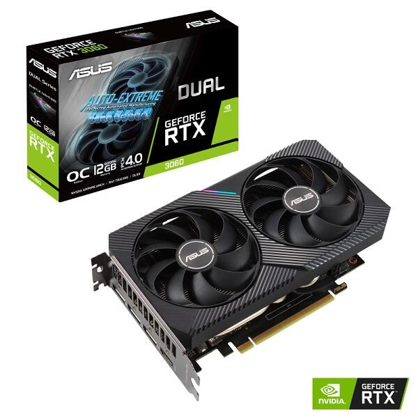 Tarjeta de Video ASUS Dual RTX 3060 12GB OC V2