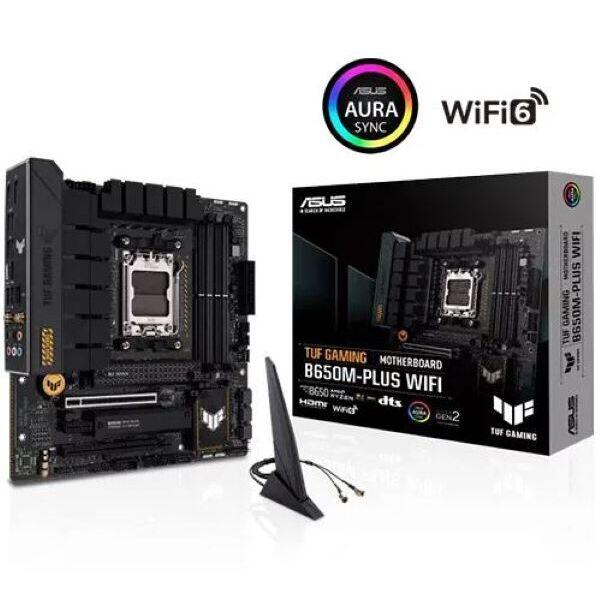 Placa Madre ASUS TUF GAMING B650M-PLUS WIFI Socket AMD AM5 DDR5 WiFi 6 Micro ATX