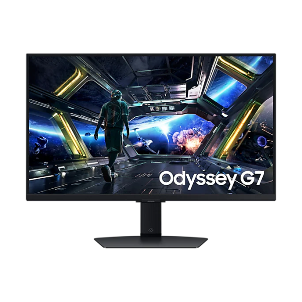 Monitor Gamer Samsung Odyssey G7 G70D 27'' 4K UHD, 144Hz Fast IPS, 1ms, HDR10+, Gaming Hub, Negro