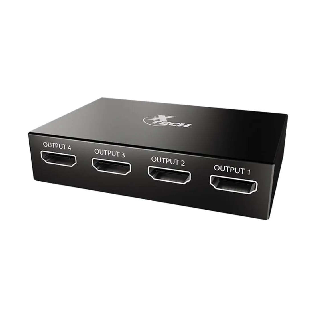 HUB Multiplicador HDMI de 4 puertos con alimentación de corriente - Xtech
