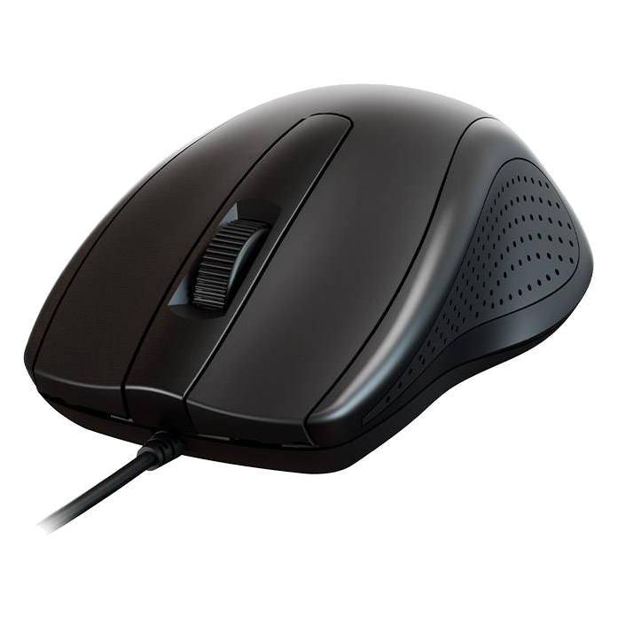 Xtech - XTM-206 - Mouse - USB - Wired - Black - Ambidextrous 3Button 1200 dpi
